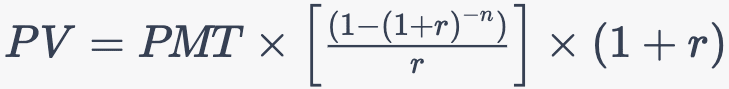 annuity due formula