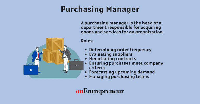 Purchasing Manager meaning roles responsibility skills job description